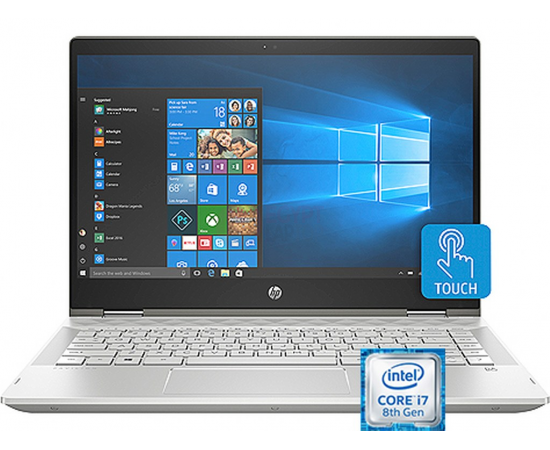 HP PAVILION TOUCH LAPTOP X360 14-CD1007NE INTEL CORE I7-8565U 12GB DDR4 1TB + 128 SSD NVIDIA® GEFORCE® MX130 4GB