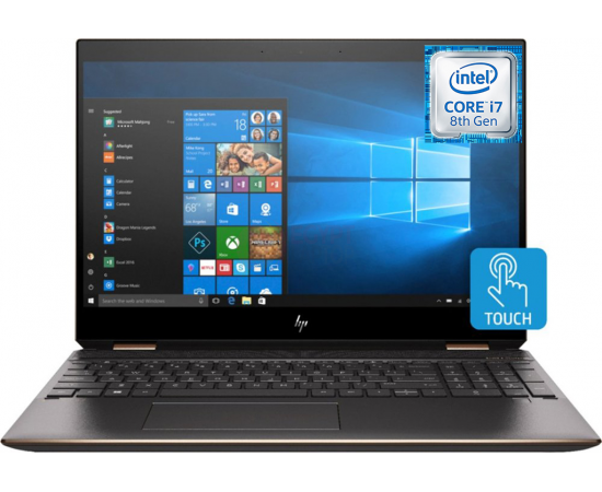 HP SPECTRE X360 15-DF0013DX INTEL CORE I7-8565U 16GB DDR4 512SSD NVIDIA GEFORCE MX150 2GB