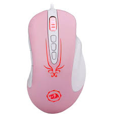   USB Gaming Mouse for PC, 4000 DPI,6600FPS, 20G ACC, 8 Programmable Buttons, 5 Memory Modes(Pink)