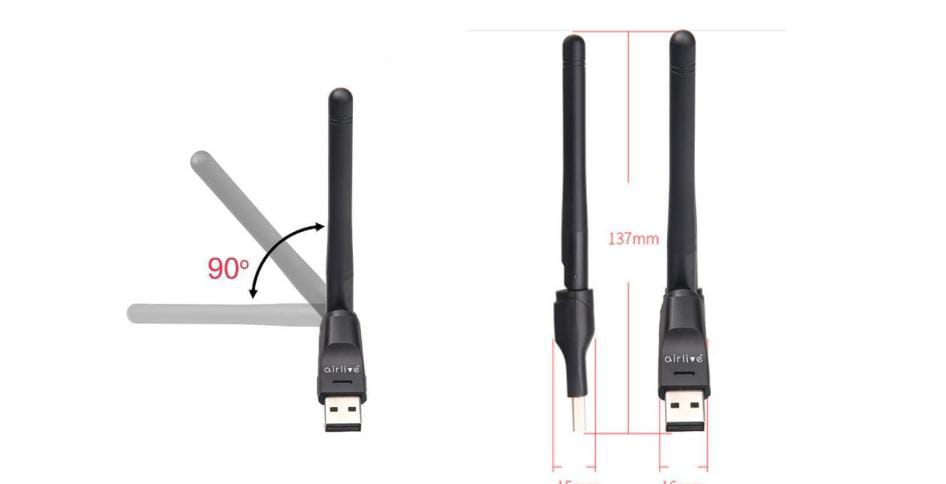 2.4Ghz USB 2.0 Wireless Dongle, external Antenna